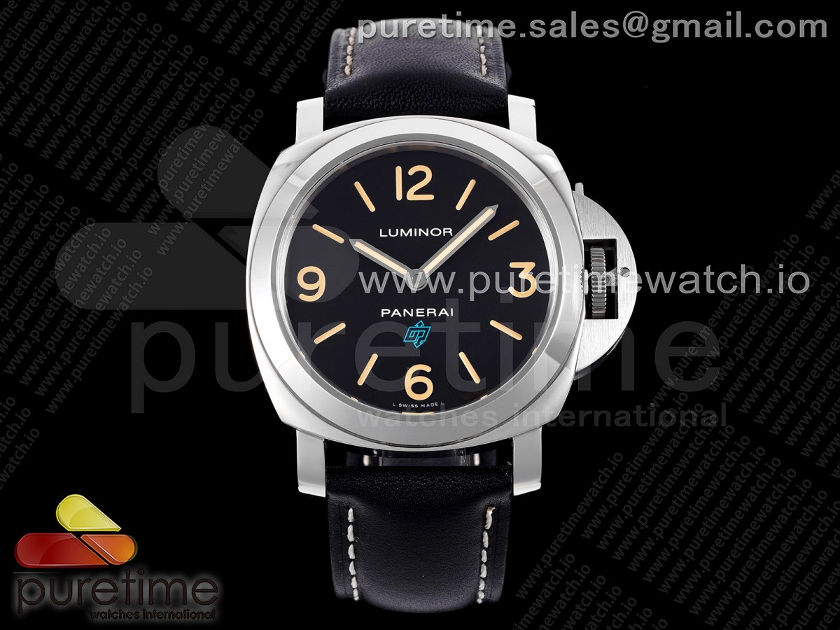 HWF 파네라이 루미노르 44미리 PAM634 블랙다이얼 블랙가죽스트랩  PAM634 SS HWF 1:1 Best Edition on Black Leather Strap Strap A6497