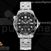 ORF 오메가 씨마스터 다이버300 블랙다이얼 스틸브레이슬릿 Seamaster Diver 300M ORF 1:1 Best Edition Black Ceramic Black Dial on SS Bracelet A8800