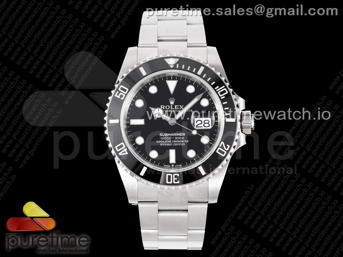 CLEANF 클린공장 롤렉스 신형 서브마리너 블랙다이얼 스틸브레이슬릿 Submariner 41mm 126610 LN Black Ceramic 904L Steel Clean 1:1 Best Edition VR3235