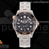 TWF 오메가 씨마스터 다이버300 로즈골드콤비 블랙다이얼 스틸브레이슬릿 Seamaster Diver 300M TWS 1:1 Best Edition Black Ceramic RG Bezel Black Dial on SS/RG Bracelet A8800