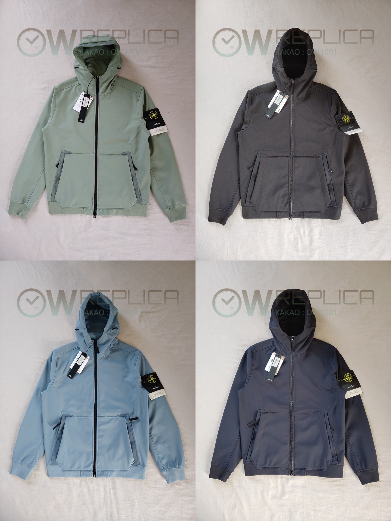 탑스토니 스톤아일랜드 소프트쉘 후드 자켓 (4컬러) 22FW Q0122 SOFT SHELL-R JACKET