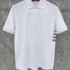 대리석집 톰브라운 옆 사선 화이트 폴로 티셔츠