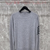 대리석집 톰브라운 그레이 울 풀오버 완장사선 니트