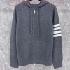대리석집 톰브라운 완장사선 캐시미어 그레이 후드 집업 스웨터