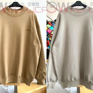 계단집 발렌시아가 BB자수로고 오버핏 맨투맨 (2컬러)