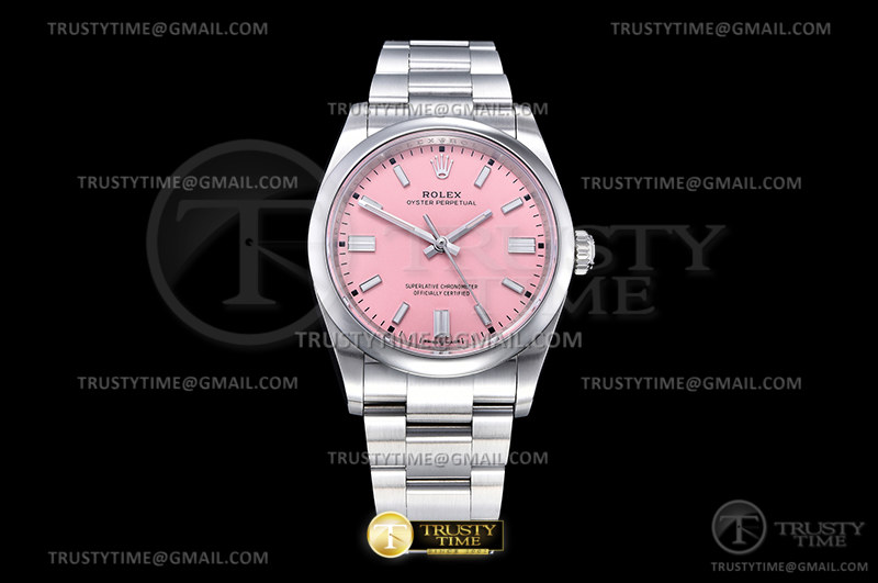 EWF 롤렉스 오이스터 퍼페츄얼 36MM 핑크다이얼 스틸브레이슬릿 Oyster Pert. 36mm 126000 SS/SS Pink EWF A3230