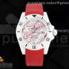 5GF 롤렉스 서브마리너 화이트세라믹케이스 화이트/레드다이얼 레드러버스트랩 Submariner 40mm White Ceramic 5GF Best Edition White/Red Dial on Red Rubber Strap SA3135