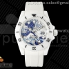 5GF 롤렉스 서브마리너 화이트세라믹케이스 페인팅다이얼 화이트러버스트랩 Submariner 40mm White Ceramic 5GF Best Edition Sea Painting Dial on White Rubber Strap SA3135