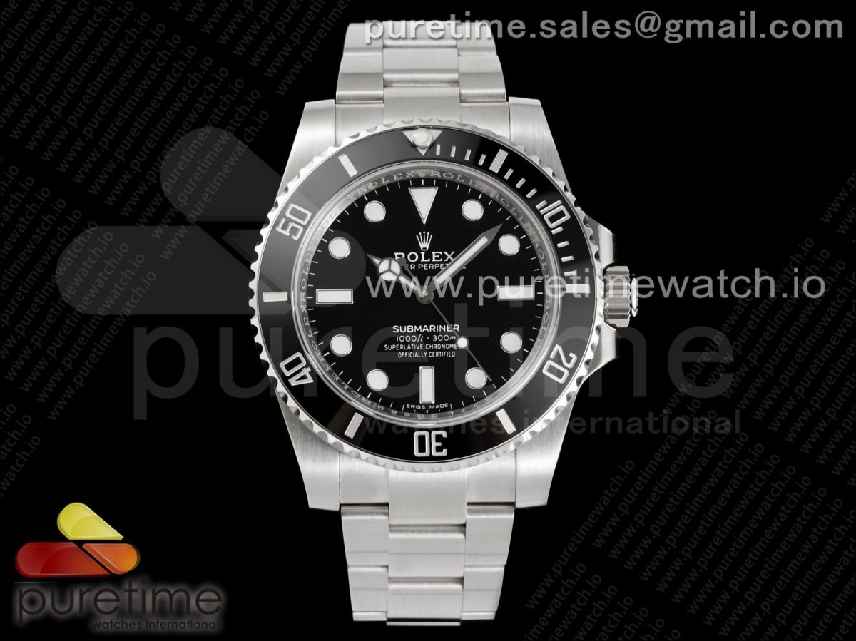 CLEANF 클린공장 롤렉스 서브마리너 논데이트 블랙다이얼 스틸브레이슬릿 Submariner 114060 No Date Clean 1:1 Best Edition 904L SS Case and Bracelet SA3130