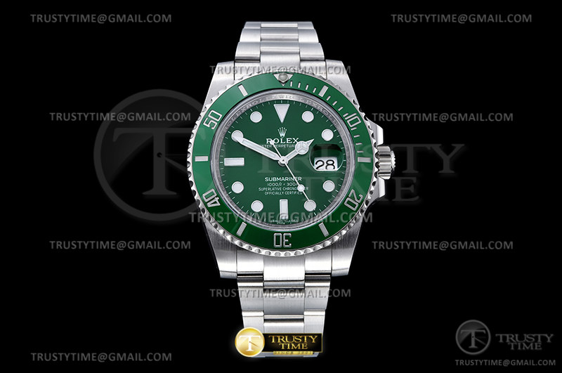 CLEANF 클린공장 V2 롤렉스 서브마리너 그린인서트 그린다이얼 스틸브레이슬릿 헐크 Submariner 116610LV 904L SS/SS Grn CLEAN V2 VS3135