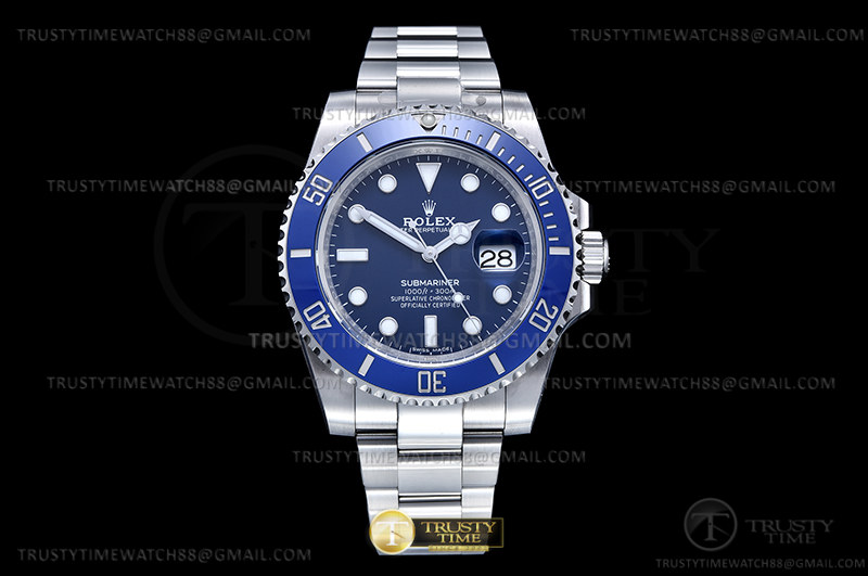 CLEANF 롤렉스 클린공장 서브마리너 블루인서트 블루다이얼 스틸브레이슬릿 스머프 Submariner 116619LB 904L SS/SS Blue Clean VR3135