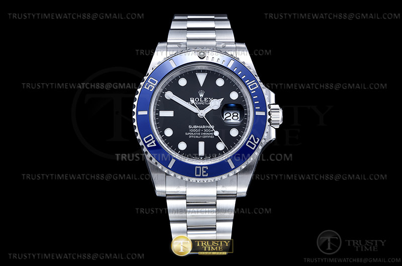 CLEANF 롤렉스 클린공장 신형서브마리너 블루인서트 블랙다이얼 스틸브레이슬릿 Submariner 126619LB 41mm 904L SS/SS Blk Clean VR3235