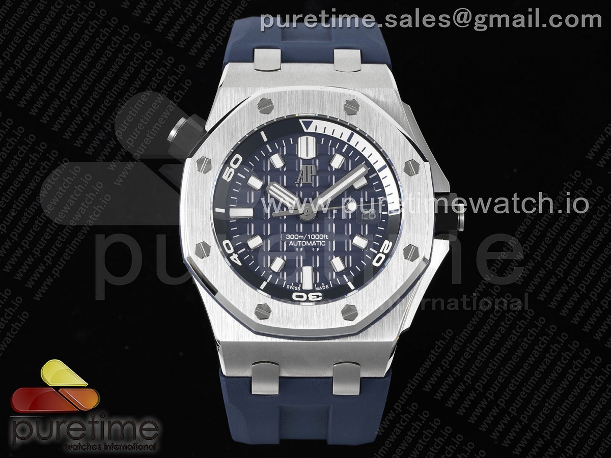 BF 오데마피게 로얄오크 오프쇼어 다이버 15720 블루다이얼 블루러버스트랩 Royal Oak Offshore Diver 15720 BF Best Edition Blue Dial on Blue Rubber Strap A4308