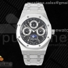APSF 오데마피게 로얄오크 퍼페츄얼캘린더 블랙/실버다이얼 스틸브레이슬릿 Royal Oak 41mm Complicated 26574 SS APSF1:1 Best Edition Black/Silver Dial on SS Bracelet A5134