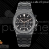 APSF V2 오데마피게 로얄오크 크로노 26240 블랙세라믹 블랙다이얼 블랙세라믹브레이슬릿 Royal Oak Chrono 26240 Black Ceramic APSF 1:1 Best Edition on Ceramic Bracelet SA4401 Super Clone