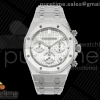 APSF V2 오데마피게 로얄오크 크로노 26240 실버다이얼 스틸브레이슬릿  Royal Oak Chrono 26240 SS APSF 1:1 Best Edition Silver Dial on SS Bracelet SA4401 Super Clone