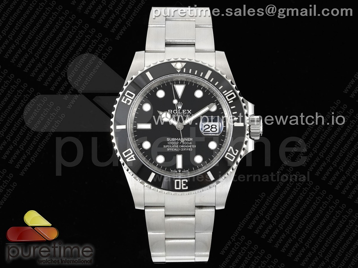 VRF 롤렉스 신형 서브마리너 블랙다이얼 스틸브레이슬릿 Submariner 41mm 126610 LN Black Ceramic 904L Steel VRF 1:1 Best Edition VR3235