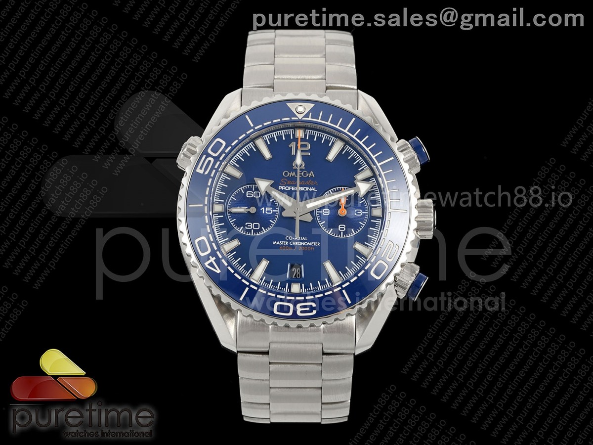 VRF 오메가 씨마스터 600M 블루인서트 블루다이얼 스틸브레이슬릿 SSeamaster 600m Chrono SS VRF 1:1 Best Edition Blue Dial on SS Bracelet A9900