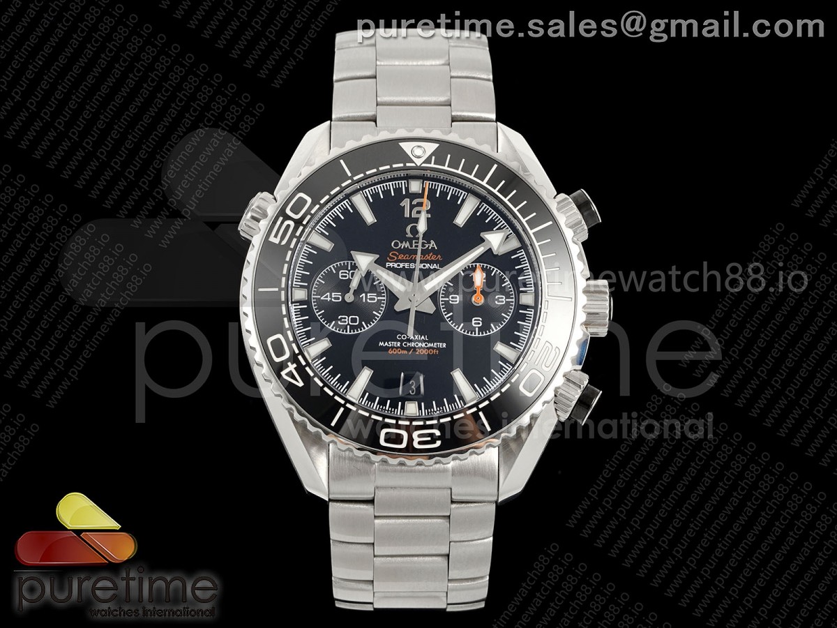 VRF 오메가 씨마스터 600M 블랙인서트 블랙다이얼 스틸브레이슬릿 Seamaster 600m Chrono SS VRF 1:1 Best Edition Black Dial on SS Bracelet A9900