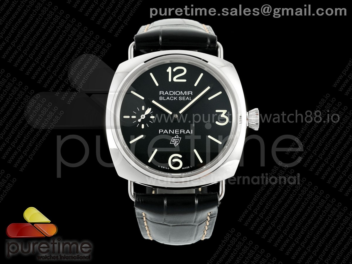 HWF 파네라이 라디오미르 45미리 PAM380 블랙다이얼 블랙가죽스트랩 PAM380 Radiomir HWF Best Edition Black Dial on Black Leather Strap A6497
