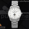 APSF 론진 마스터 문페이즈 화이트다이아다이얼 스틸브레이슬릿 Master Moonphase SS APSF 1:1 Best Edition White Diamonds Dial on SS Bracelet AL899