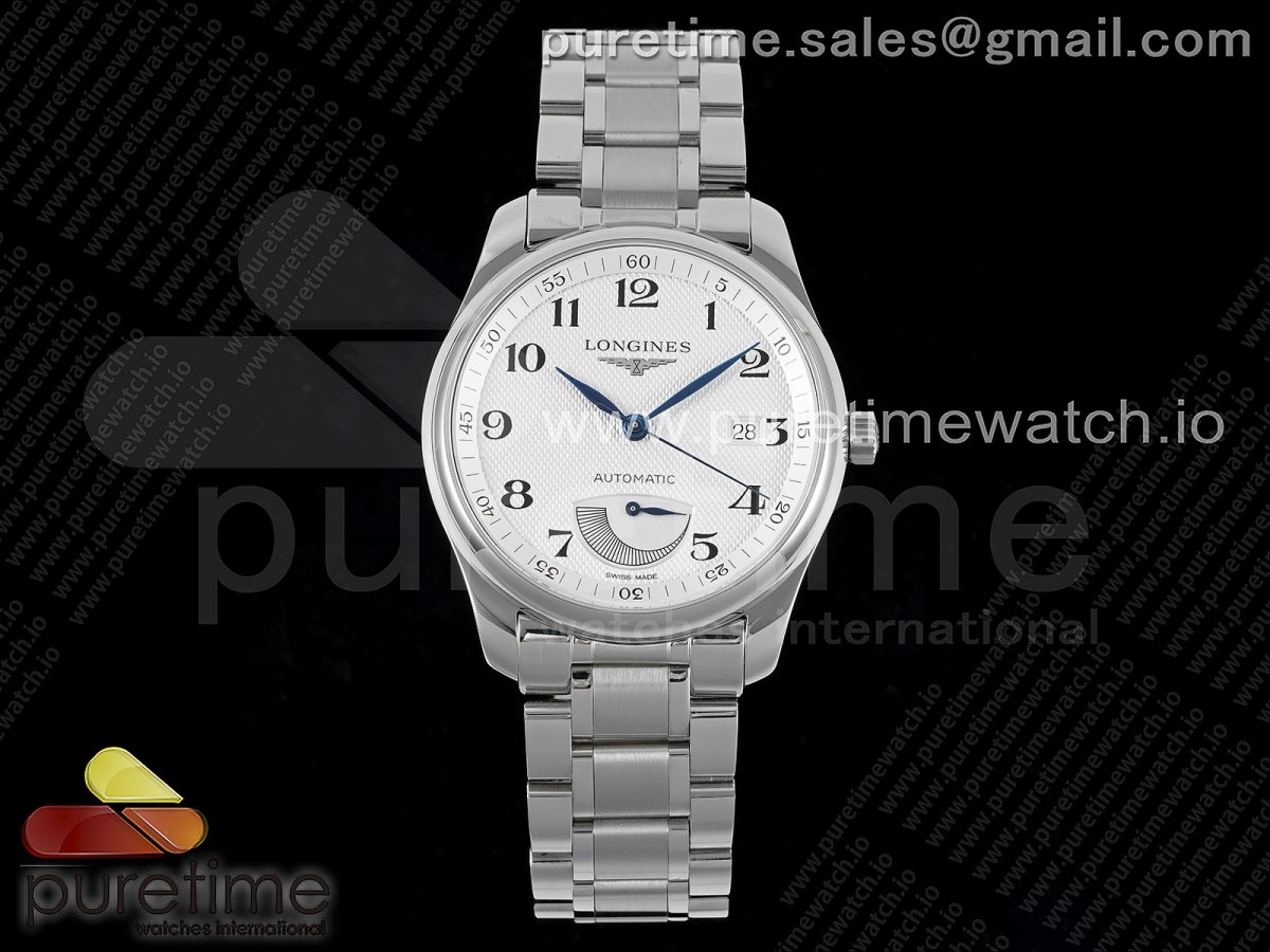 APSF 론진 마스터 파워리저브 화이트다이얼 스틸브레이슬릿 Master Power Reserve SS APSF 1:1 Best Edition White Dial on SS Bracelet AL602