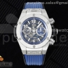 ZF 위블로 빅뱅 유니코 티타늄 블루스켈레톤다이얼 블루러버스트랩 Hublot Big Bang Unico Titanium ZF 1:1 Best Edition Blue Skeleton Dial on Blue Rubber Strap A1280
