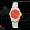 EWEF 롤렉스 오이스터 퍼페츄얼 31미리 레드다이얼 스틸브레이슬릿 Oyster Perpetual 31mm 277200 EWE Best Edition Red Dial on SS Bracelet A2232