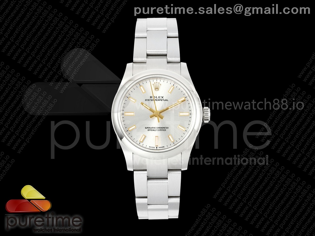EWEF 롤렉스 오이스터 퍼페츄얼 31미리 실버다이얼 스틸브레이슬릿 Oyster Perpetual 31mm 277200 EWE Best Edition Silver Dial on SS Bracelet A2232