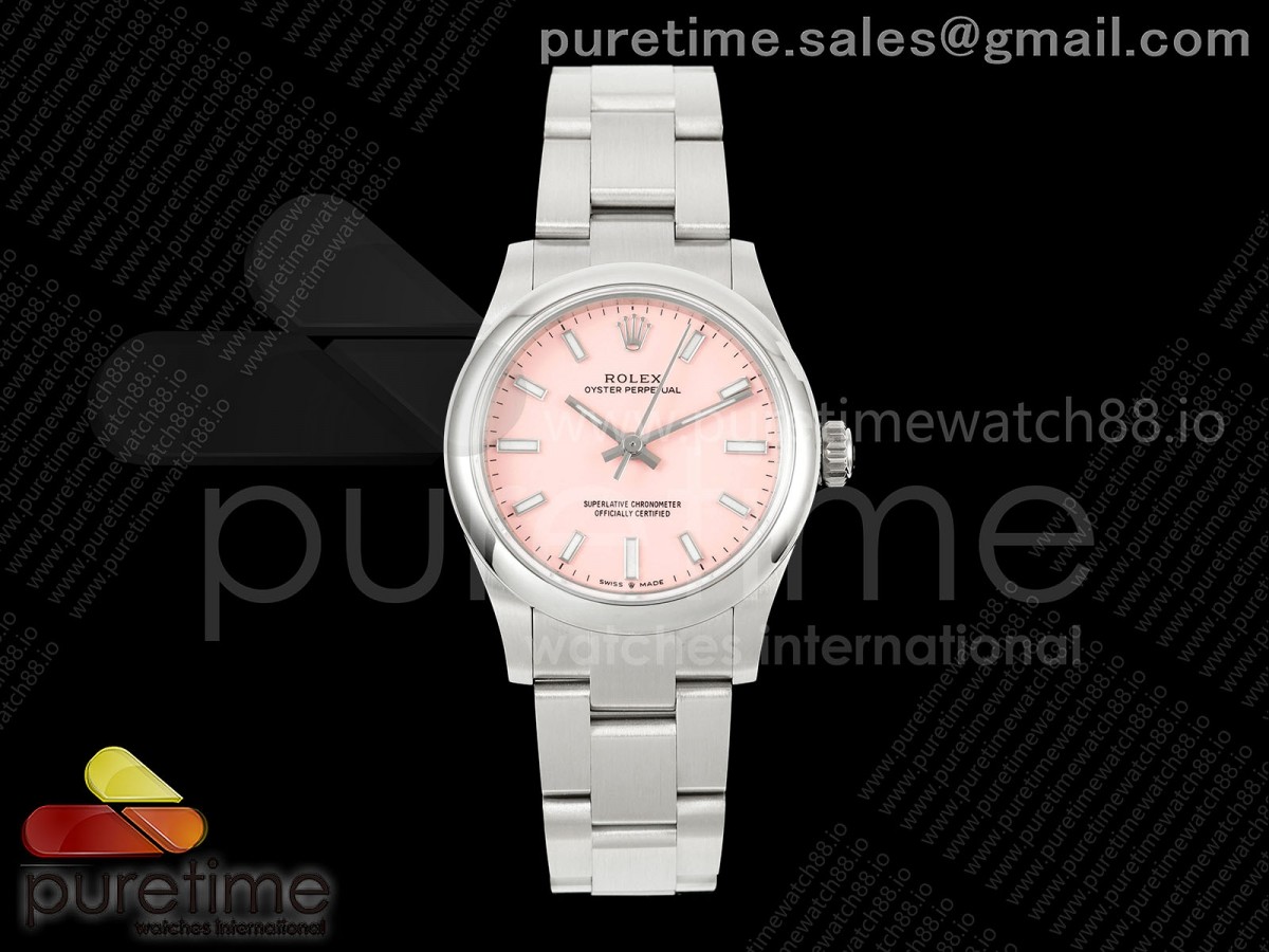 EWEF 롤렉스 오이스터 퍼페츄얼 31미리 핑크다이얼 스틸브레이슬릿 Oyster Perpetual 31mm 277200 EWE Best Edition Pink Dial on SS Bracelet A2232