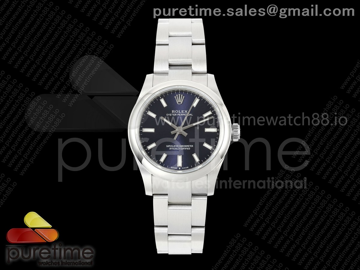 EWEF 롤렉스 오이스터 퍼페츄얼 31미리 딥블루다이얼 스틸브레이슬릿 Oyster Perpetual 31mm 277200 EWE Best Edition Deep Blue Dial on SS Bracelet A2232