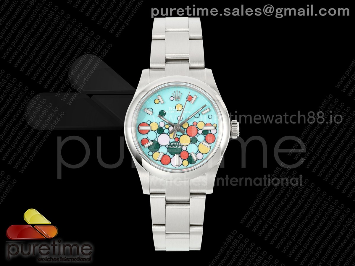 EWEF 롤렉스 오이스터 퍼페츄얼 31미리 셀레브레이션다이얼 스틸브레이슬릿 Oyster Perpetual 31mm 277200 EWE Best Edition Celebration Dial on SS Bracelet A2232