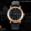 OMF 오데마피게 줄스오데마 15120 로즈골드 블랙다이얼 블랙가죽스트랩  Jules Audemars 15120 RG OMF 1:1 Best Edition Black Dial on Black Leather Strap A3120