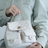 팬더샵 샤넬 화이트 캐비어 듀마 백팩 라지 Duma Backpack