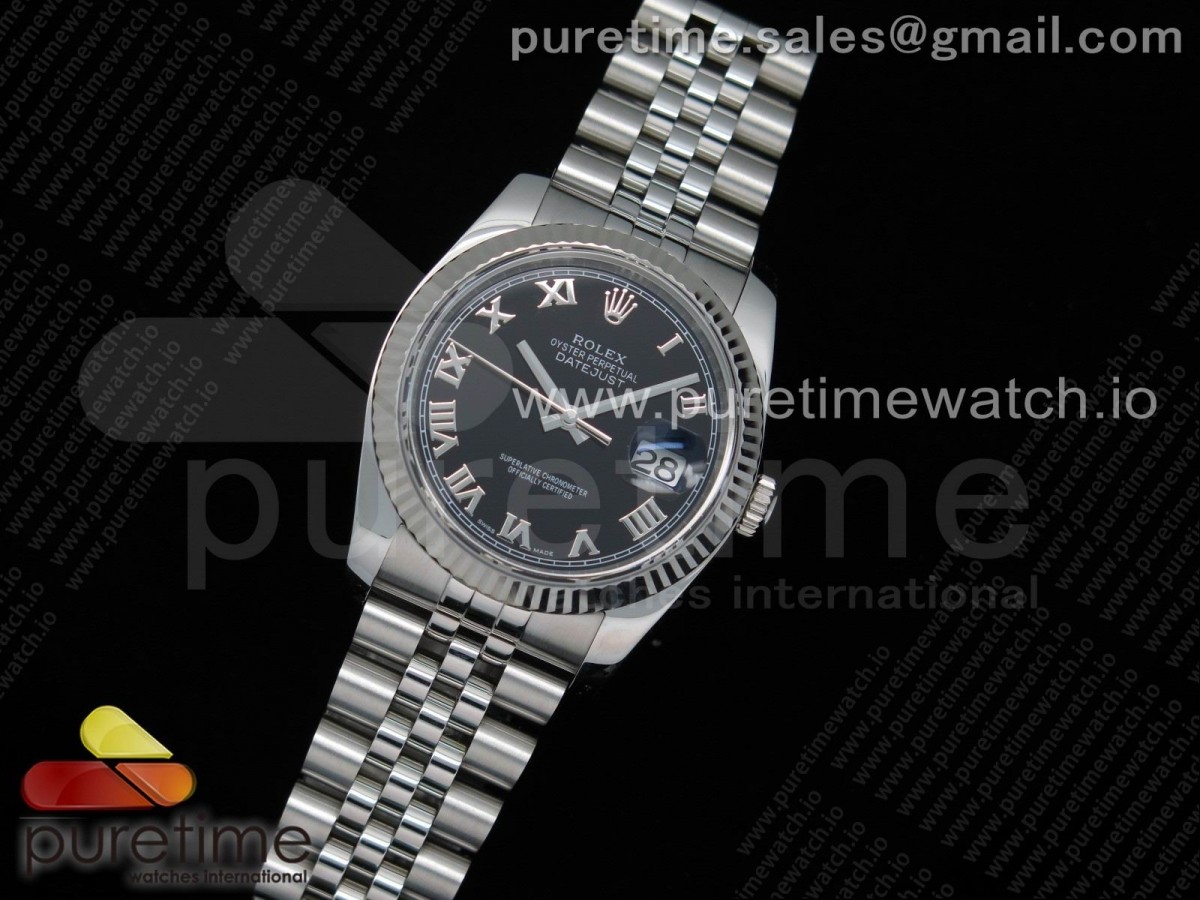 ARF V3 롤렉스 데이저스트36 블랙로만다이얼 쥬빌레브레이슬릿 DateJust 36 SS 116234 ARF 1:1 Best Edition 904L Steel Black Dial Roman Markers on Jubilee Bracelet SH3135 V3