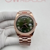 (#국내# 당발) GMF V2 롤렉스 데이데이트40 텅스텐(Cu-W metal) 로즈골드 그린로만다이얼 스틸브레이슬릿