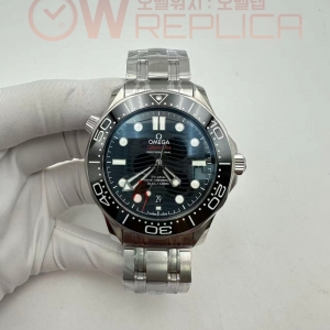 (#국내# 당발) VSF V4 오메가 씨마스터 다이버300 블랙다이얼 스틸브레이슬릿