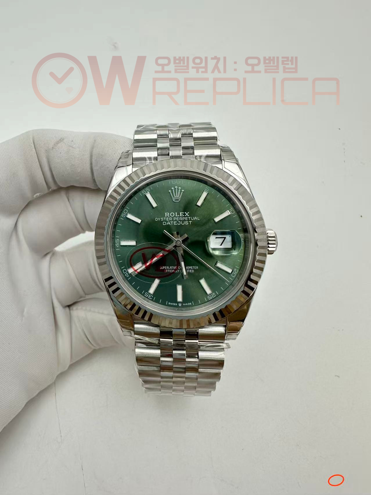 (#국내# 당발) VSF V2 롤렉스 데이저스트41 그린다이얼 쥬빌레브레이슬릿 133g