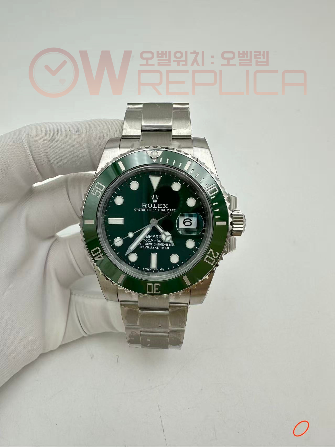 (#국내# 당발) VSF 롤렉스 서브마리너 그린 헐크 그린다이얼 스틸브레이슬릿