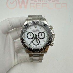 (#국내# 당발) 구. 클린공장 롤렉스 2023 데이토나 화이트다이얼 세라믹베젤 스틸브레이슬릿 세라토나