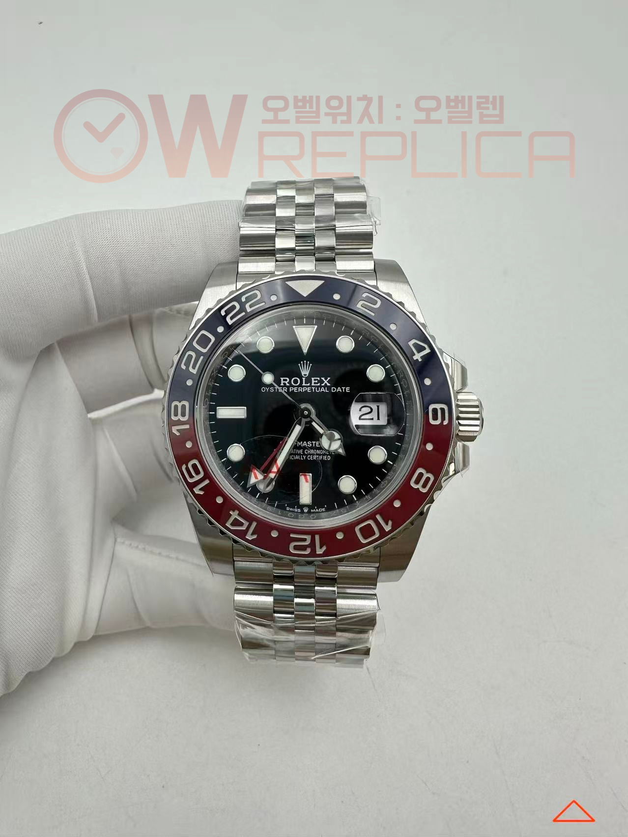 (#국내# 당발) VSF V3 롤렉스 지엠티마스터 블루/레드인서트 블랙다이얼 쥬벨레브레이슬릿 펩시