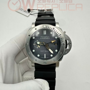 (#국내# 당발) VSF 파네라이 섭머저블 PAM1323 44미리 그레이다이얼 블랙러버스트랩