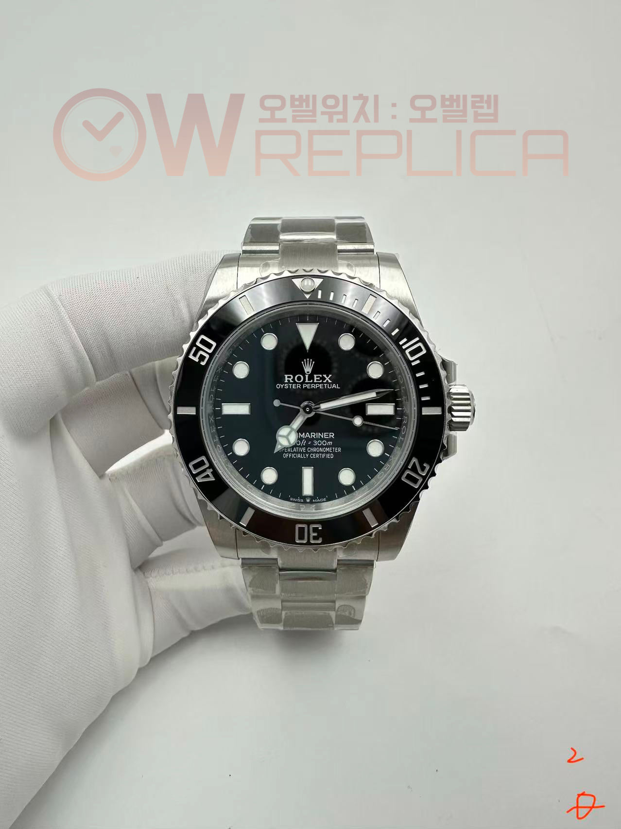 (#국내# 당발) VSF 롤렉스 신형서브마리너 논데이트 블랙다이얼 스틸브레이슬릿