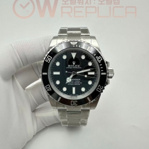 (#국내# 당발) VSF 롤렉스 신형서브마리너 논데이트 블랙다이얼 스틸브레이슬릿