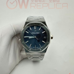 (#국내# 당발) VSF 오데마피게 로얄오크 15500 블루다이얼 스틸브레이슬릿