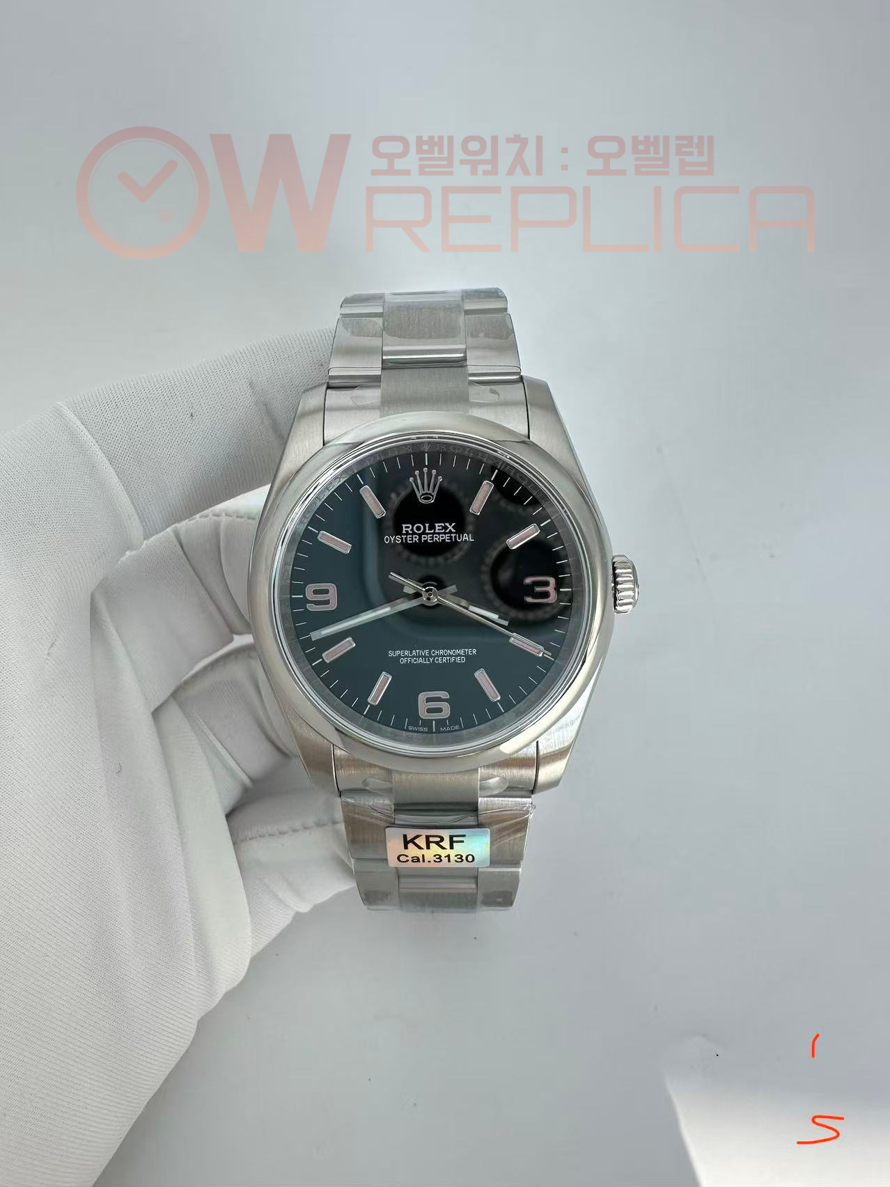 (#국내# 당발) KRF 롤렉스 오이스터 퍼페츄얼36 블랙/핑크다이얼 스틸브레이슬릿