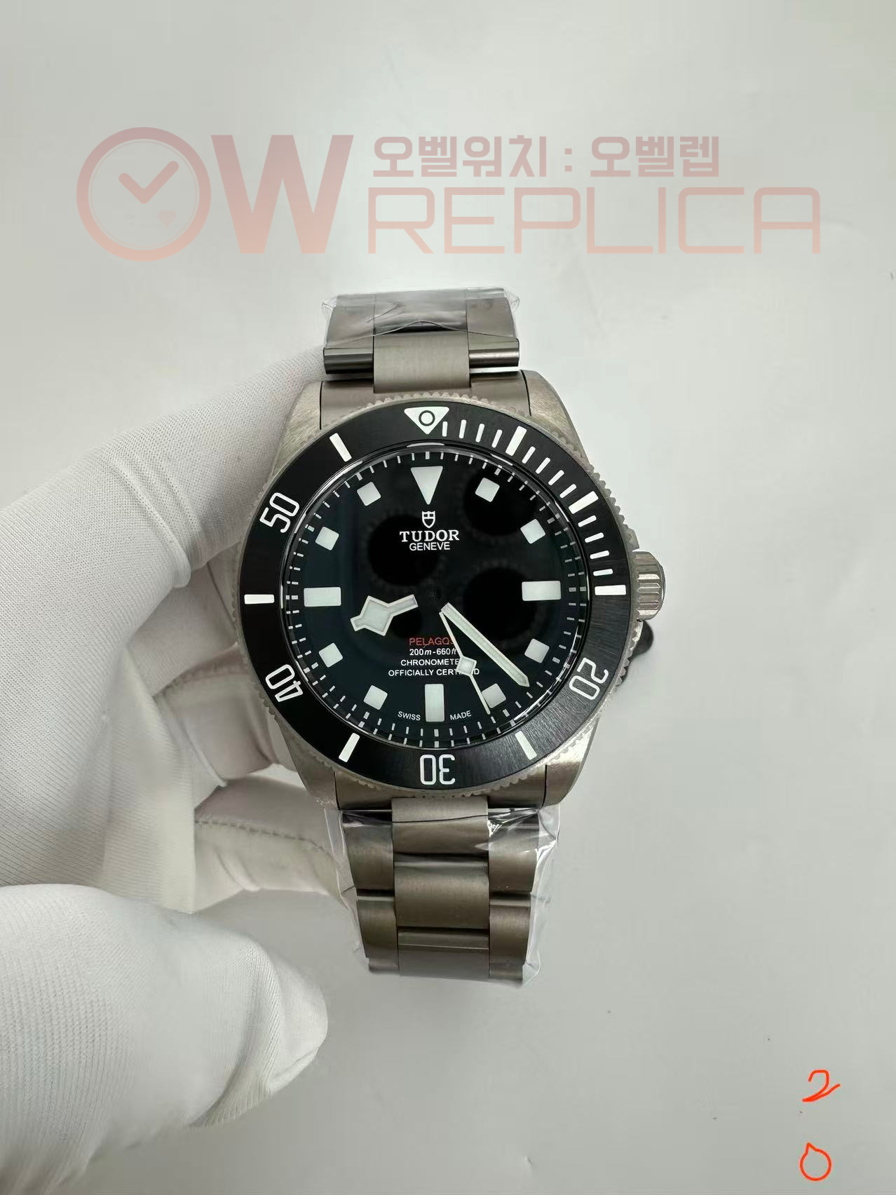 (#국내# 당발) ZF V2 튜더 펠라고스 티타늄 39미리 블랙다이얼 스틸브레이슬릿