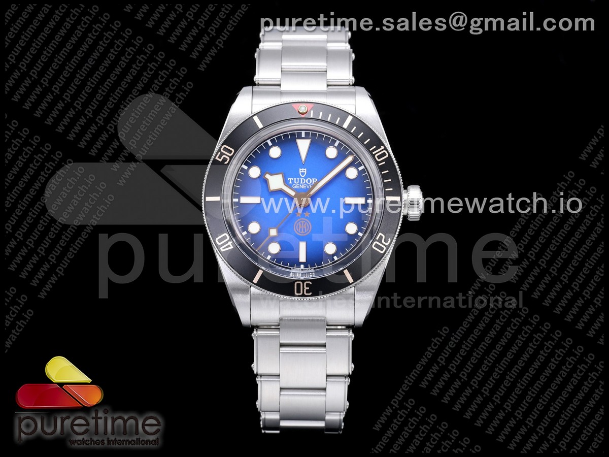 ZF 튜더 블랙베이58 인터밀란 39미리 블루다이얼 스틸브레이슬릿 Black Bay Fifty Eight Inter Milan's SS ZF 1:1 Best Edition Blue Dial on SS Bracelet A2824