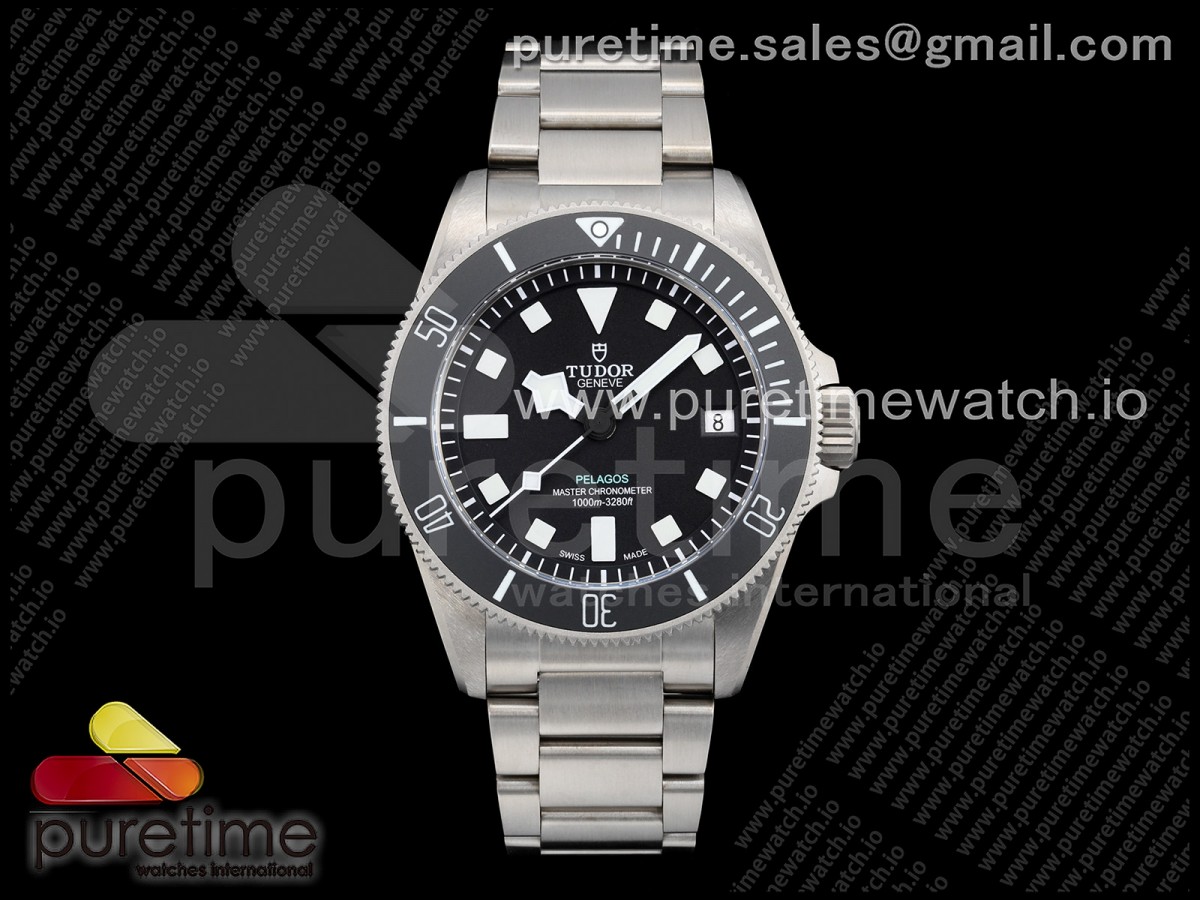 ZF 튜더 펠라고스 울트라 43미리 티타늄 블다이얼 티타늄브레이슬릿 Pelagos Ultra 43mm Titanium ZF 1:1 Best Edition Black Dial on Titanium Bracelet A2824