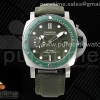 TTF 파네라이 섭머저블 44미리 PAM1287 그린다이얼 그린나일론스트랩 PAM1287 V TTF 1:1 Best Edition Green Dial on Green Nylon Strap A900